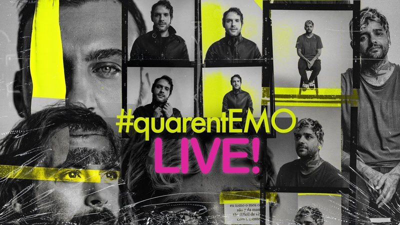 Live #QuarentEmo, da banda Fresno (Foto: Youtube / Reprodução)