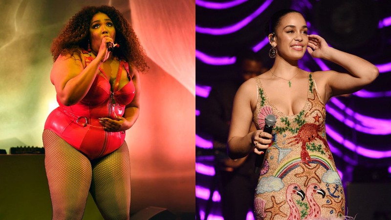 Lizzo e Jorja Smith (Foto 1: ZZ/KGC-138/STAR MAX/IPx 2019 Foto 2: Chris Pizzello/Invision/AP)