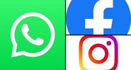 Ícones do WhatsApp, Facebook e Instagram