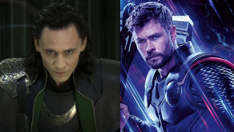 Loki e Thor (Foto 1: Reprodução/ Foto 2: Divulgação)