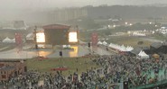 O Lollapalooza 2019 paralisado (Foto: Pedro Antunes)