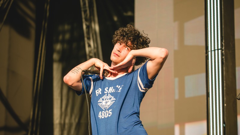 Matty Healy no Lollapalooza Brasil 2019. (Thiago Almeida)