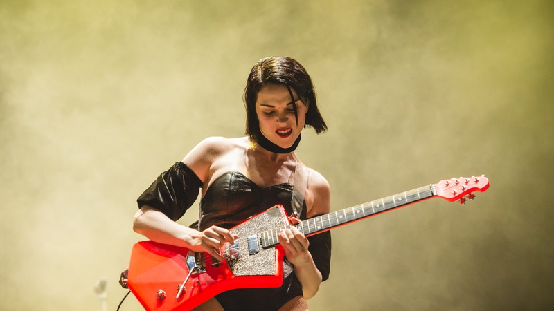 St. Vicent no Palco Adidas no Lollapalooza 2019 (Foto: Camila Cara)