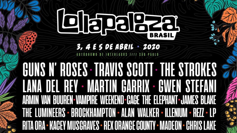 Line-up do Lollapalooza 2020