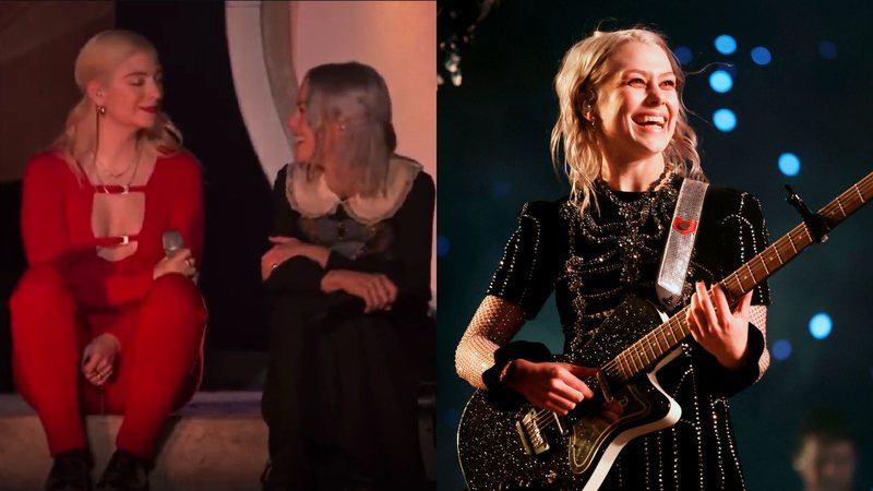 Lorde e Phoebe Bridgers (Foto: Reprodução / TikTok), Phoebe Bridgers (Foto: Getty Images)