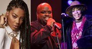 Ludmilla (Foto: Chico Cerchiaro), CeeLo Green no Science Gala, em 2019 (Foto: Getty Images /Matt Winkelmeyer) e Macy Gray no One Love Malibu Festival, em 2018 (Foto: Getty Images /Scott Dudelson)