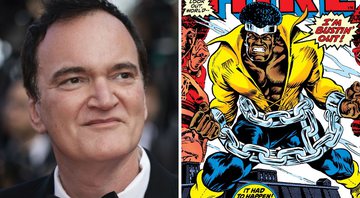 Quentin Tarantino (Foto: Vianney Le Caer/Invision AP) e Luke Cage (Reprodução/Marvel)