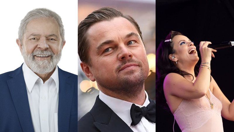 Lula (Foto: Divulgação), Leonardo DiCaprio (Foto: Getty Images), Lily Allen (Foto: Getty Images)