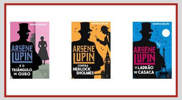 Capas das obras escritas por Maurice Leblanc disponíveis na Amazon - Reprodução / Amazon