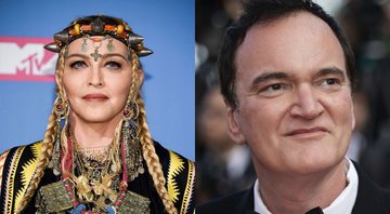 Madonna (Foto: Evan Agostini/Invision/AP)  e Quentin Tarantino (Foto: Vianney Le Caer / Invision AP)