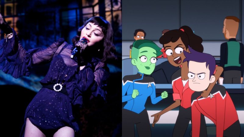 Madonna em Madame X e Star Trek: Lower Decks (Fotos: Divulgação /Paramount+)