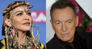 Madonna e Bruce Springsteen (Fotos: Even Agostini / AP e Sipa/AP Images)