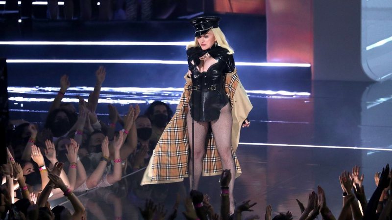 Madonna no MTV Video Music Awards 2021 (Foto:  Bennett Raglin/Getty Images)