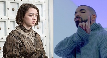 Maisie Williams caracterizada como Drake e Arya (Fotos: Reprodução)