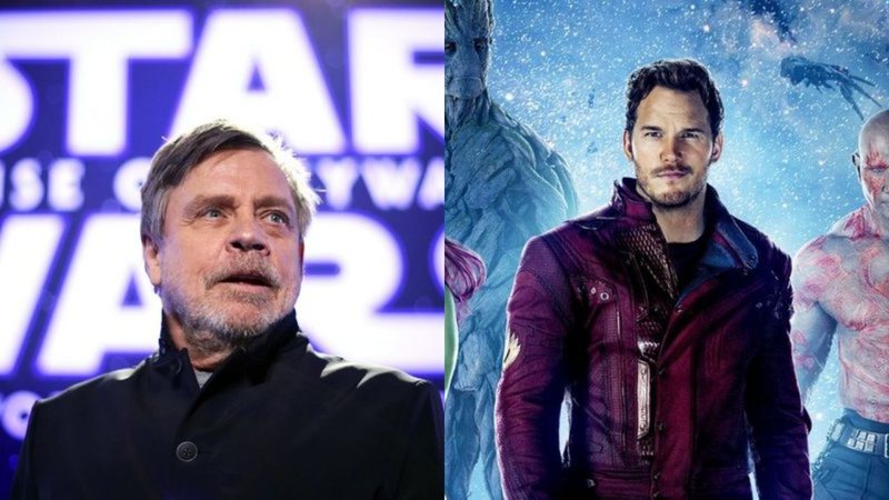 Mark Hamill (Foto: Rich Fury/Getty Images) e Guardiões da Galáxia (Foto: Divulgação / Marvel)