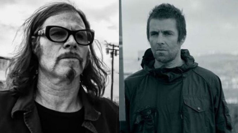 Montagem de Mark Lanegan e  Liam Gallagher (Foto: Reprodução/YouTube)