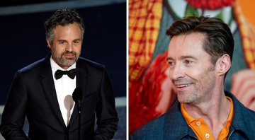 Mark Ruffalo e Hugh Jackman (Foto 1: Kevin Winter/Getty Images e Foto 2: Roy Rochlin/Getty Images