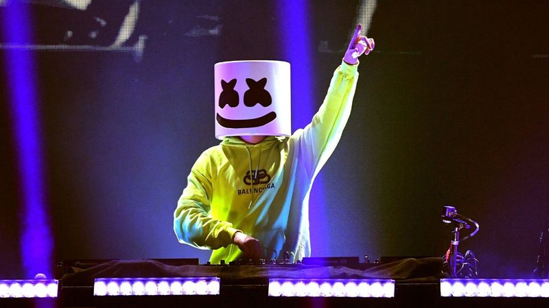 DJ Marshmello em apresentação no Festival iHeartRadio 2019 (Foto: Kevin Winter/Getty Images for iHeartMedia)