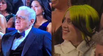 Martin Scorsese e Billie Eilish no Oscar 2020 (Fotos: Reprodução/Twitter)