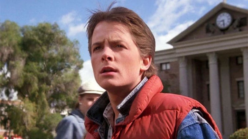 Michael J. Fox como Marty McFly em De Volta Para o Futuro (Foto: Reprodução)