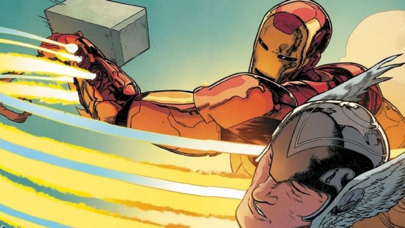 Homem de Ferro em luta contra Thor (Foto: Reprodução/Marvel Comics)