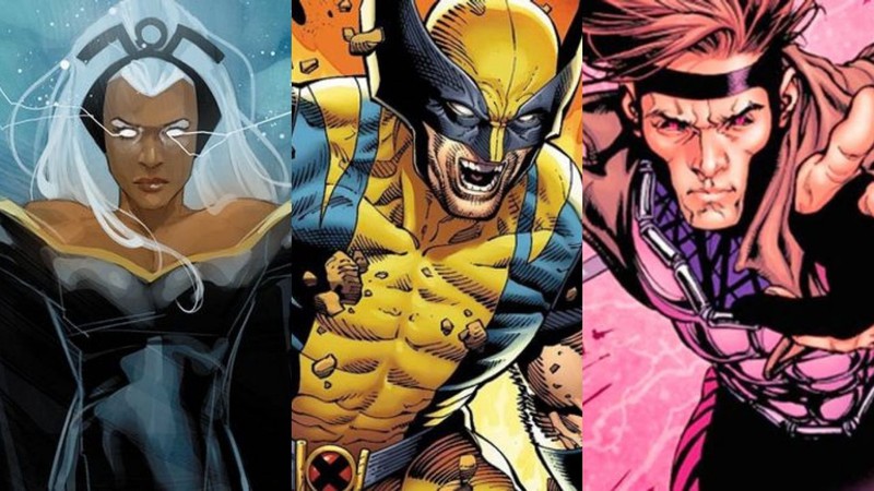 Tempestade, Wolverine e Gambit (Foto: Montagem/Reprodução Marvel Comics)