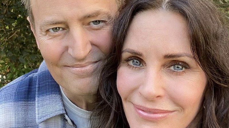 Matthew Perry e Courtney Cox (foto: reprodução Instagram Courtney Cox)