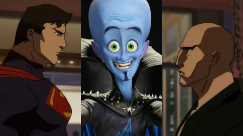 Montagem de Superman, Megamente e Lex Luthor (Reprodução)