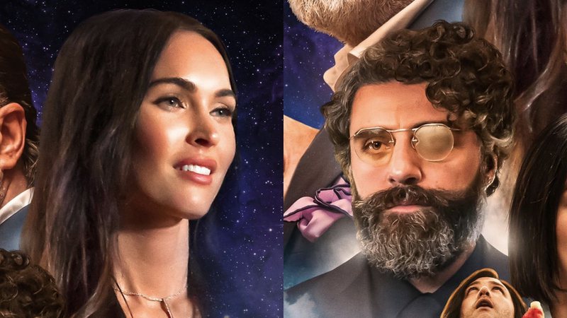 Megan Fox e Oscar Isaac no pôster de Big Gold Brick (Foto: Reprodução /Twitter)