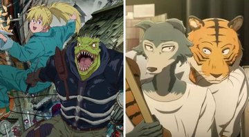 Personagens de Dorohedoro (Foto: Reprodução/Netflix) e Beastars (Foto: Reprodução)