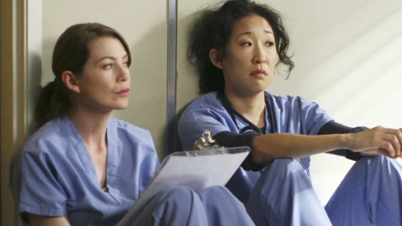 Meredith e Cristina em Grey's Anatomy (Foto: Reprodução)