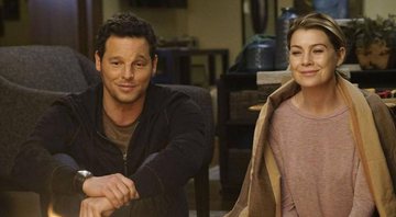 Meredith Grey (Ellen Pompeo) e Alex Karev (Justin Chambers) em cena de Greys Anatomy (Foto: Reprodução)