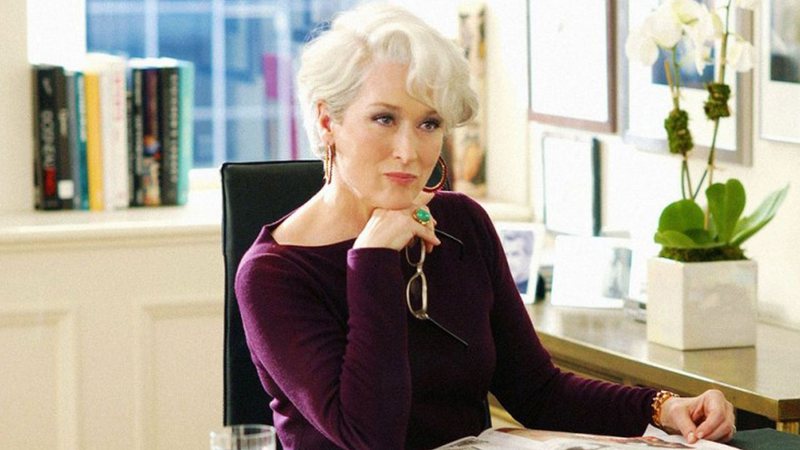 Meryl Streep como Miranda Priestly em O Diabo Veste Prada (Foto: Divulgação)