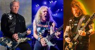 Montagem de Metallica (Foto: Sipa via AP Images), Iron Maiden  (Foto: Amy Harris/Invision/AP) e Slayer (Foto: Renan Olivetti / I Hate Flash)