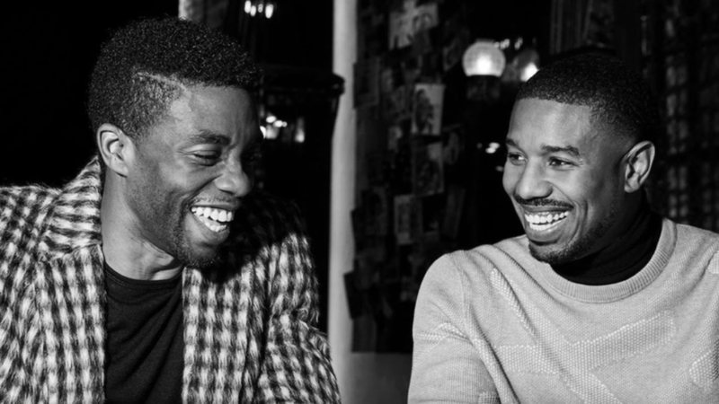 Michael B. Jordan e Chadwick Boseman (Foto: Reprodução/Instagram)