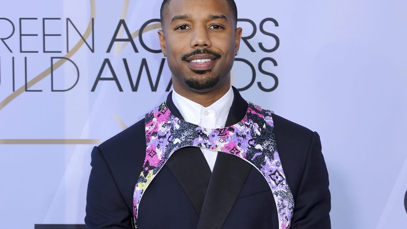 Michael B. Jordan no 25º SAG Awards, em Los Angeles (Foto: Willy Sanjuan/Invision/AP)