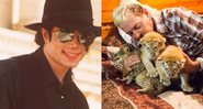 Michael Jackson e Joe "Exotic" (Foto 1: AP Photo / Laurent Rebours/ Foto 2: Reprodução)