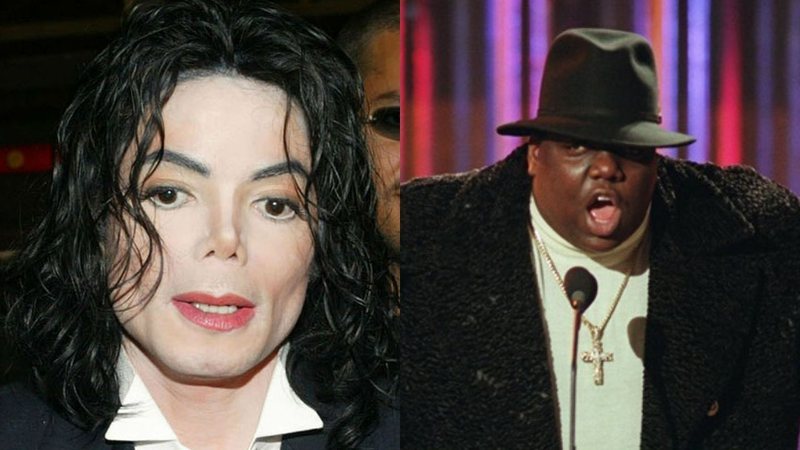 Michael Jackson e Notorious B.I.G. (Foto 1: Brittain Landmark Media Punch / IPX/ Foto 2: AP Photo / Mark Lennihan)