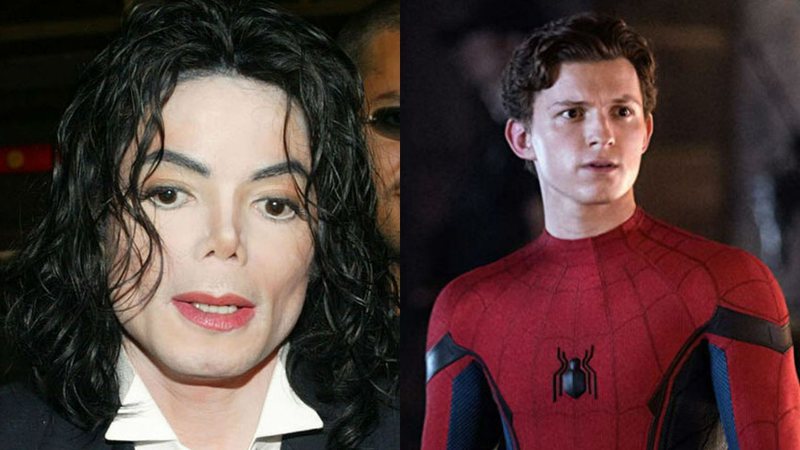 Michael Jackson (Foto: Brittain Landmark Media Punch / IPX) e Tom Holland como Homem-Aranha (Foto:Jay Maidment/ Divulgação)