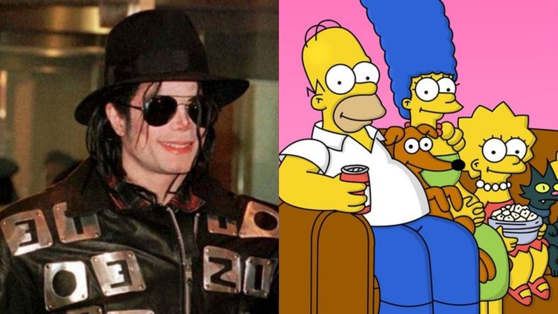 Michael Jackson (Foto: AP)  e Os Simpsons (Foto: Reprodução)