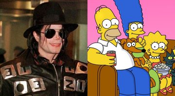 Michael Jackson (Foto: AP)  e Os Simpsons (Foto: Reprodução)