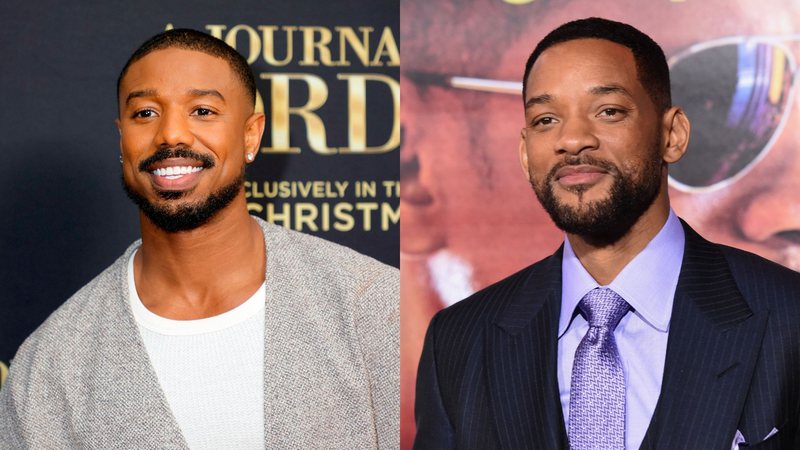 Michael B. Jordan (Foto: Michael Loccisano/Getty Images) e Will Smith (Foto: Jason Merritt/Getty Images)