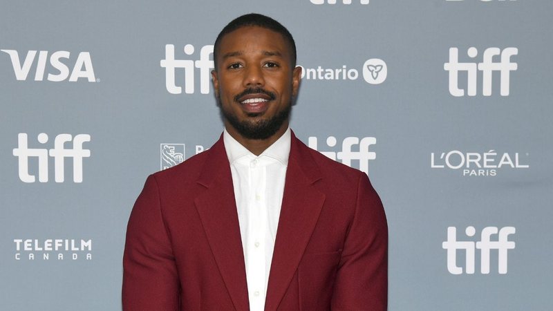 Michael B. Jordan na coletiva de imprensa de Luta por Justiça em 2019 (Foto: Kevin Winter / Getty Images)