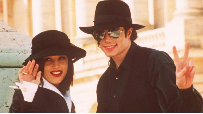 Michael Jackson e Lisa Marie Presley (Foto: AP Photo / Laurent Rebours)