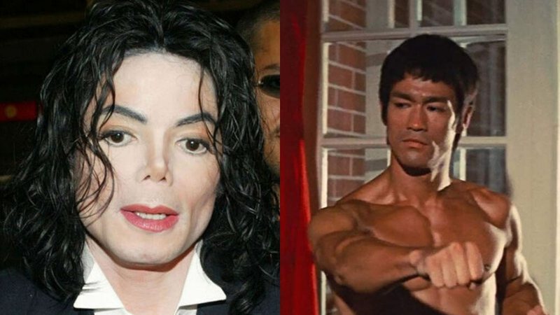 Michael Jackson (Foto: Brittain Landmark Media Punch / IPX) e Bruce Lee (Foto: Reprodução)