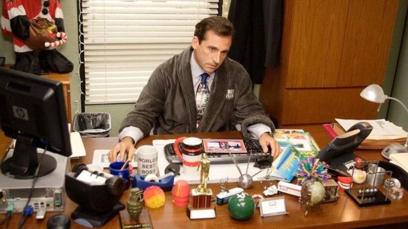 Steve Carell como Michael Scott em The Office (foto: reprodução/ Comedy Central)