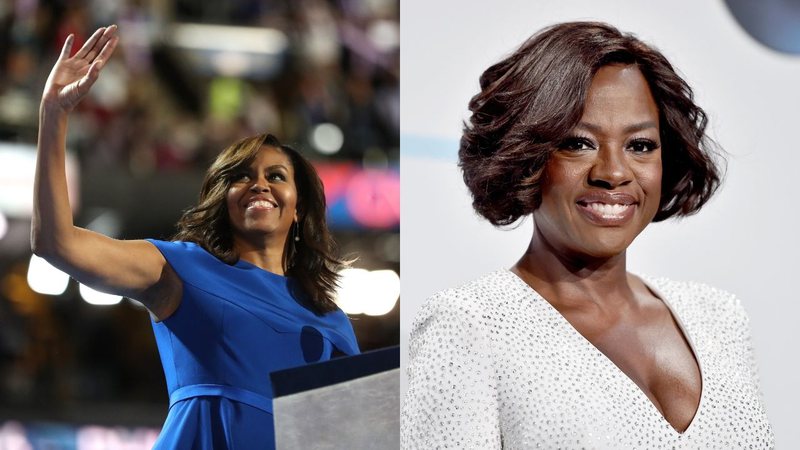 Michelle Obama (Foto: Joe Raedle/Getty Images) / Viola Davis (Foto: Alberto E. Rodriguez/Getty Images)