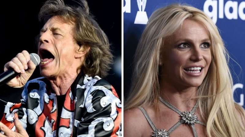 Mick Jagger, dos Rolling Stones (Foto: Vit Simanek / AP Images) e Britney Spears (Foto: Chris Pizzello / Invision /AP)