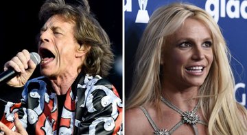 Mick Jagger, dos Rolling Stones (Foto: Vit Simanek / AP Images) e Britney Spears (Foto: Chris Pizzello / Invision /AP)