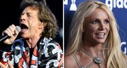 Mick Jagger, dos Rolling Stones (Foto: Vit Simanek / AP Images) e Britney Spears (Foto: Chris Pizzello / Invision /AP)